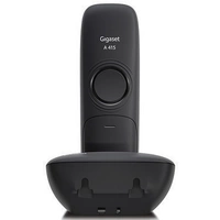 Gigaset A415 DECT, GAP Schnurloses Telefon analog Freisprechen Schwarz Gigaset A415 DECT, GAP Schnurloses Telefon analog Freisprechen Schwarz