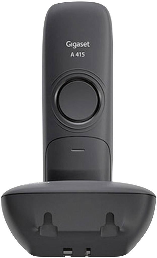 Gigaset A415 DECT, GAP Schnurloses Telefon analog Freisprechen Schwarz