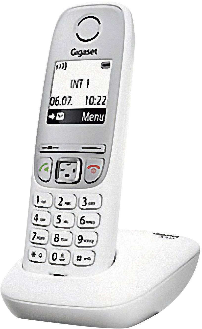 Gigaset A415 DECT, GAP Schnurloses Telefon analog Freisprechen Weiß