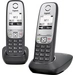 Gigaset A415 Duo DECT, GAP Schnurloses Telefon analog  Freisprechen Schwarz Gigaset A415 Duo DECT, GAP Schnurloses Telefon analog  Freisprechen Schwarz