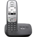 Gigaset A415A schwarz DECT, GAP Schnurloses Telefon analog Anrufbeantworter, Freisprechen Schwarz