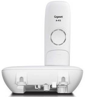 Gigaset A415A DECT, GAP Schnurloses Telefon analog  Anrufbeantworter, Freisprechen Weiß
