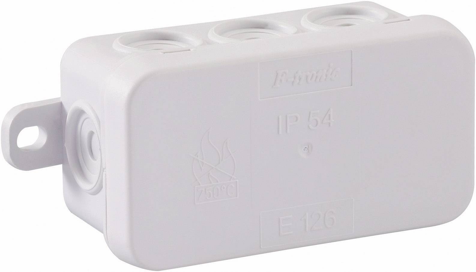 F-Tronic 5229 Abzweigkasten (L x B x H) 75 x 40 x 37 mm Lichtgrau IP54