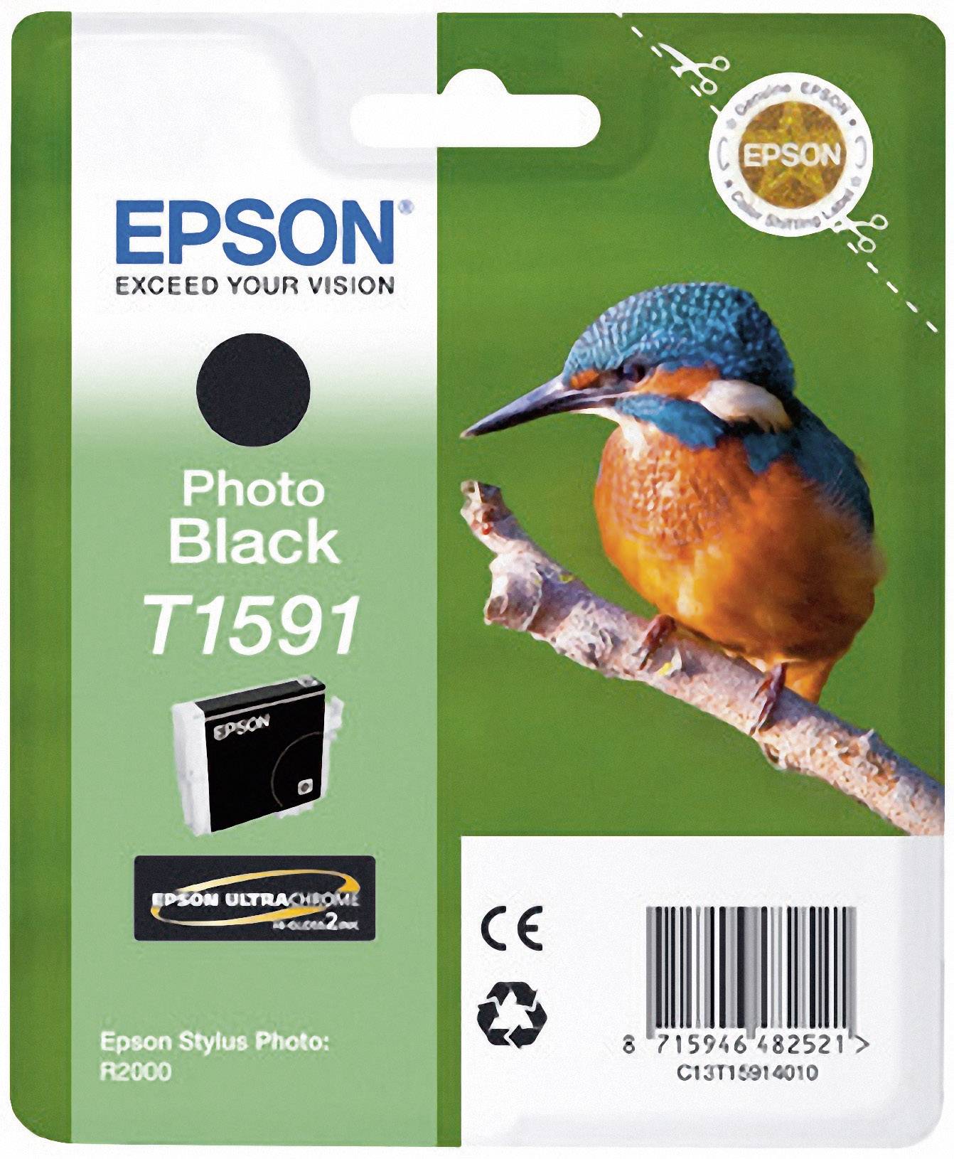 Epson Druckerpatrone T1591 Original Foto Schwarz C13T15914010