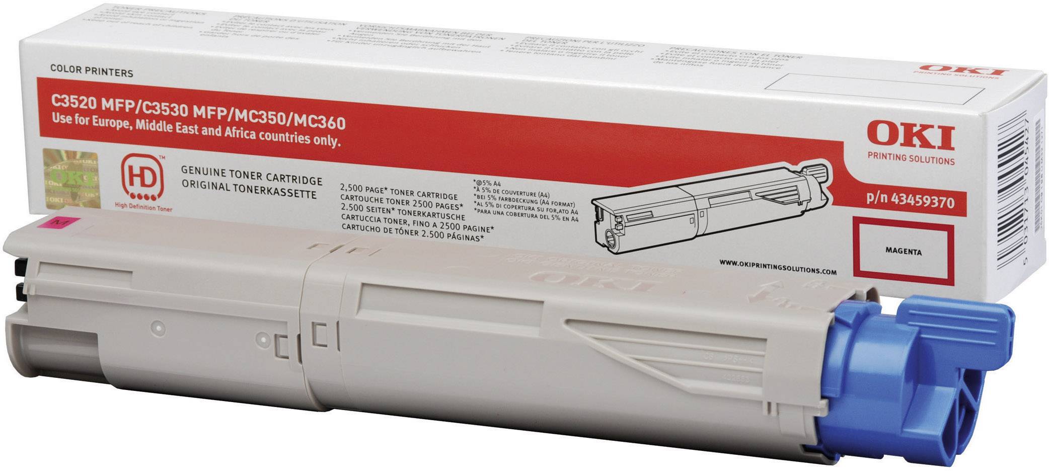 OKI Toner 43459370 Original Magenta 2500 Seiten 43459370