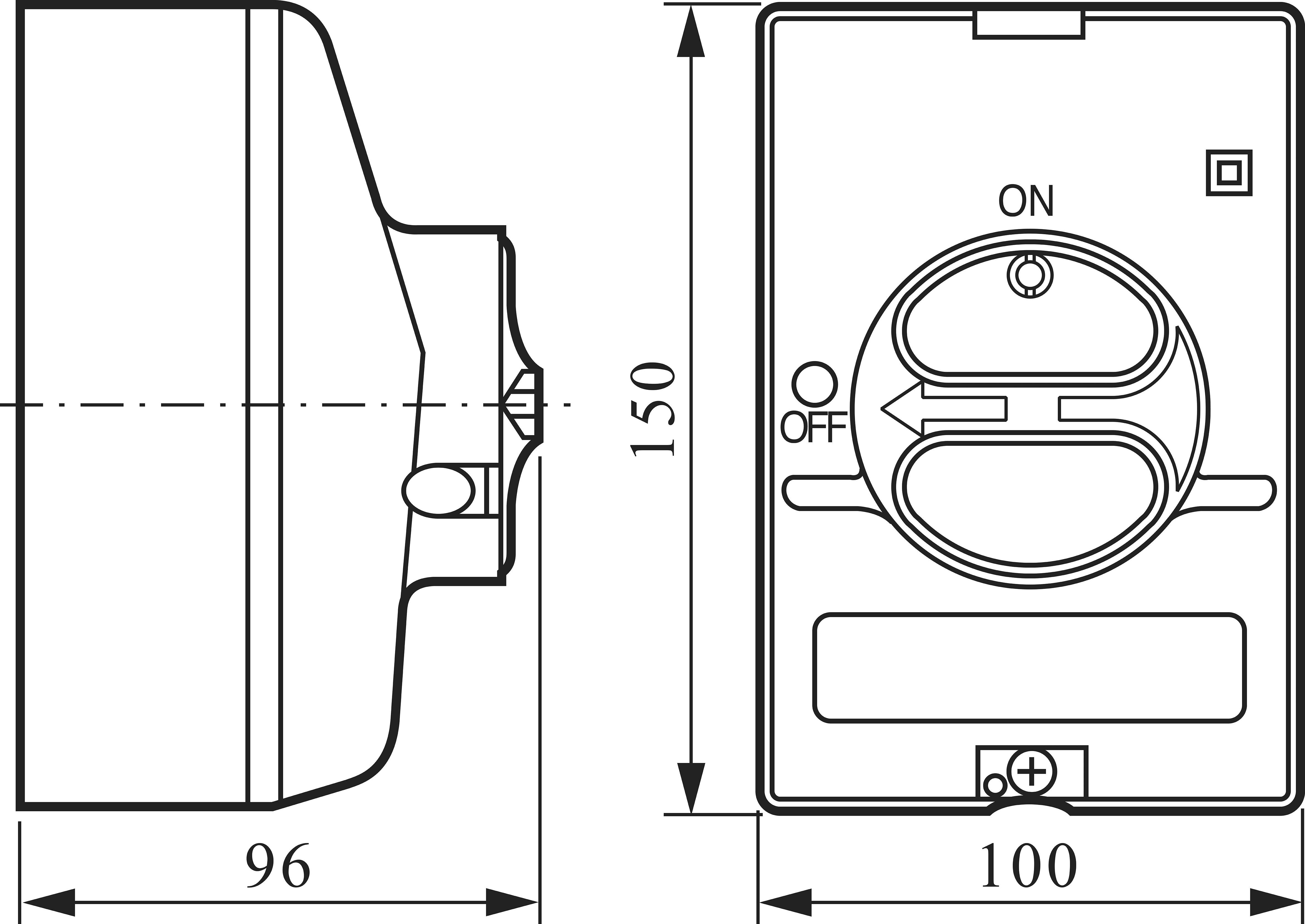 BACO 172061 Lasttrennschalter 25A 1 x 90° Gelb, Rot 1St.