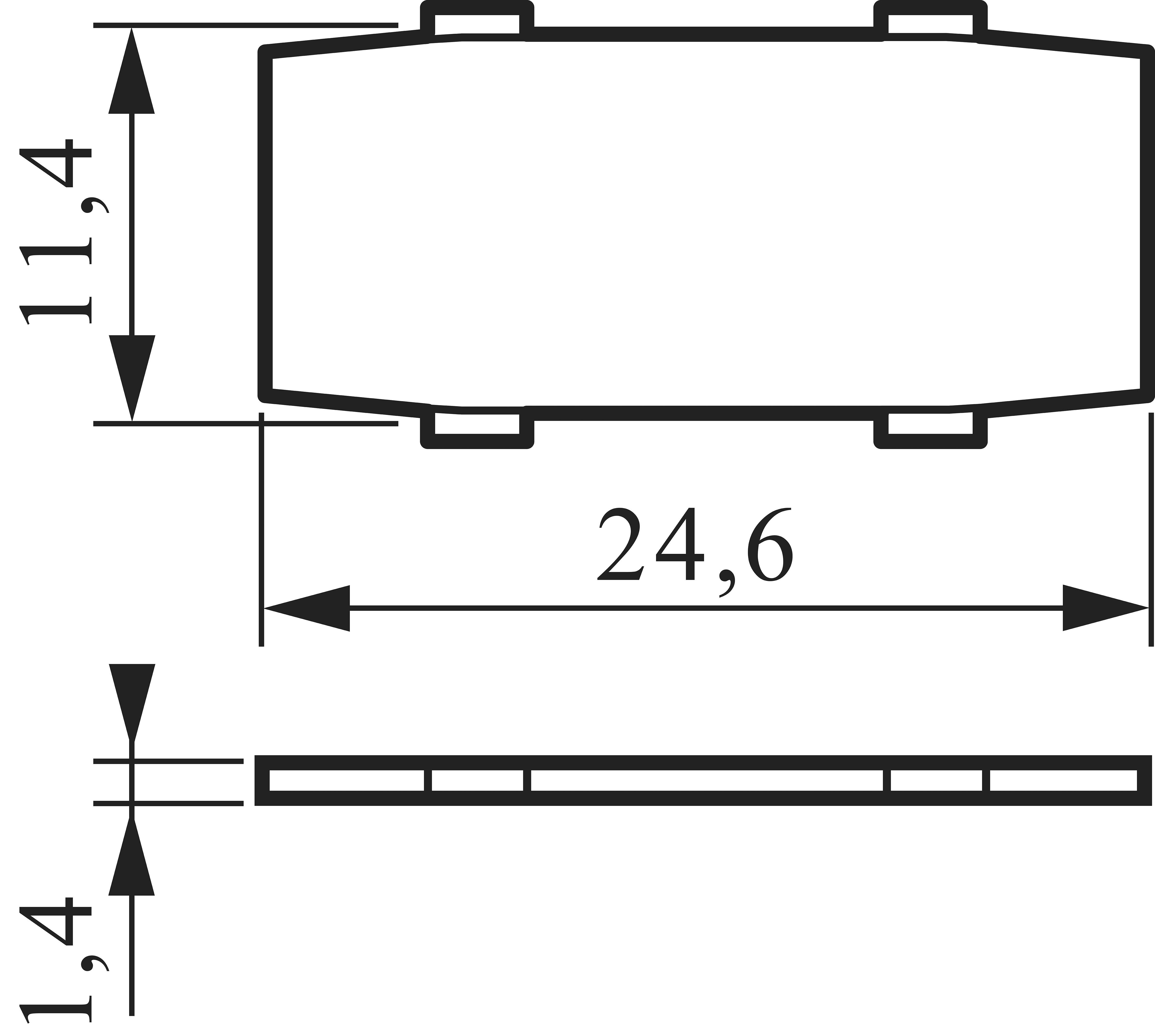 BACO BALIA5 Bezeichnungsschild unbeschriftet Weiß