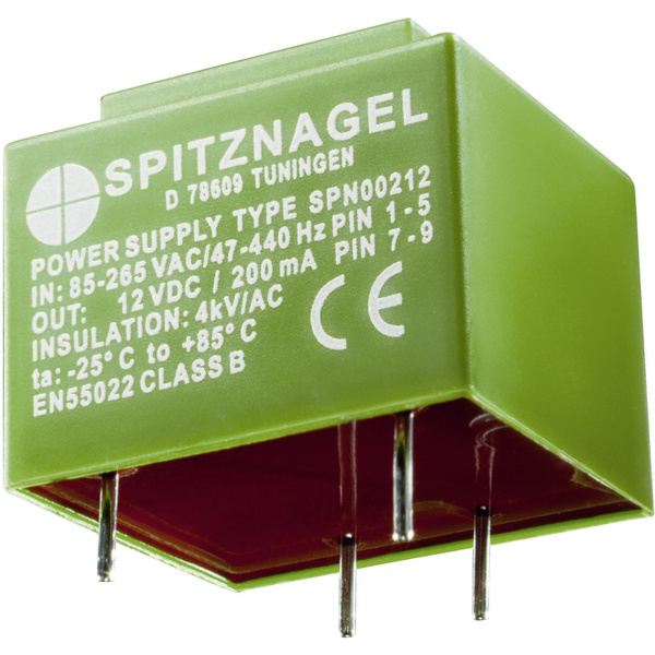 Spitznagel AC/DC-Printnetzteil SPN 00512 12 V/DC 0.45A 5W