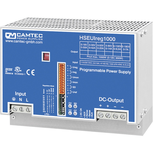 Camtec HSEUIreg10001.30T Labornetzgerät, einstellbar 0 - 30 V/DC 0 - 42 A 1008 W Anzahl Ausgänge 1