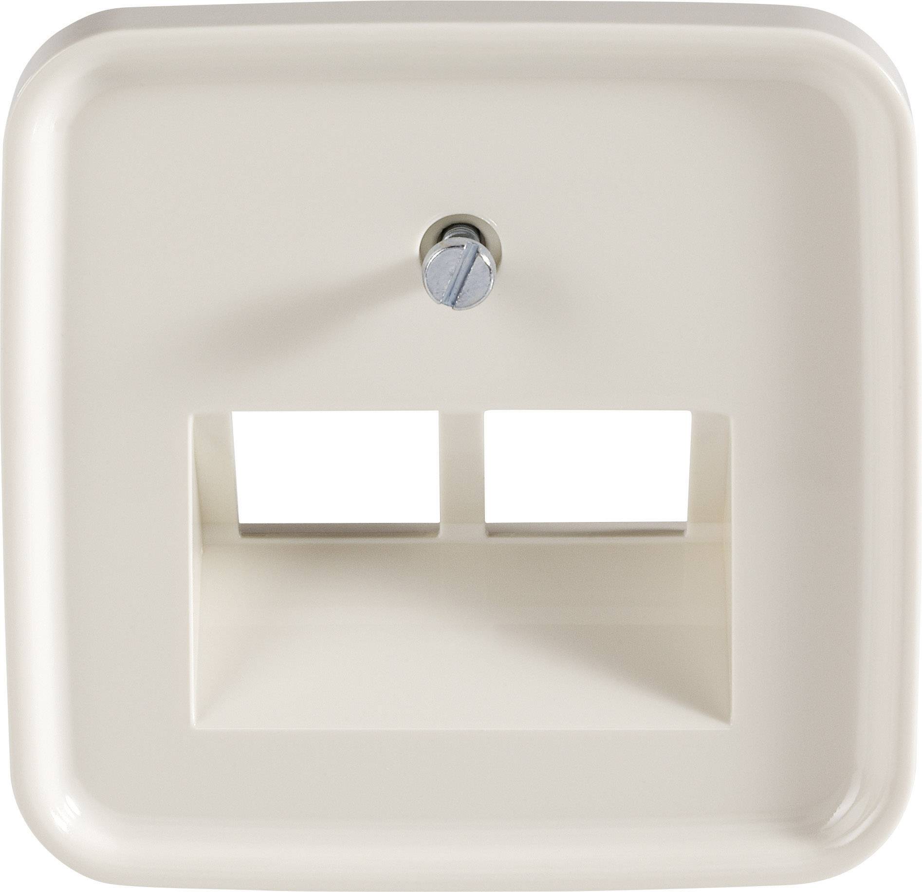 Busch-Jaeger Abdeckung UAE-/IAE-/ISDN-Steckdose Duro 2000 SI, Duro 2000 SI Linear Creme-Weiß 1 St.
