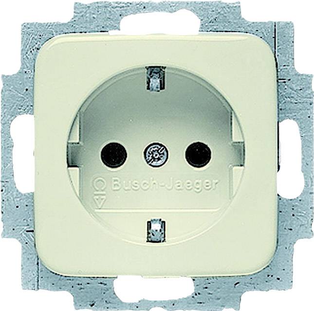 Busch-Jaeger Einsatz Schutzkontakt-Steckdose Duro 2000 SI, Duro 2000 SI Linear Creme-Weiß 1 St.