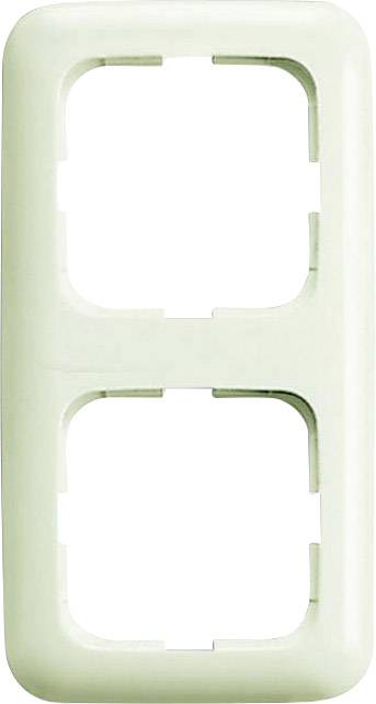 Busch-Jaeger 2fach Rahmen Duro 2000 SI Creme-Weiß 2512-212