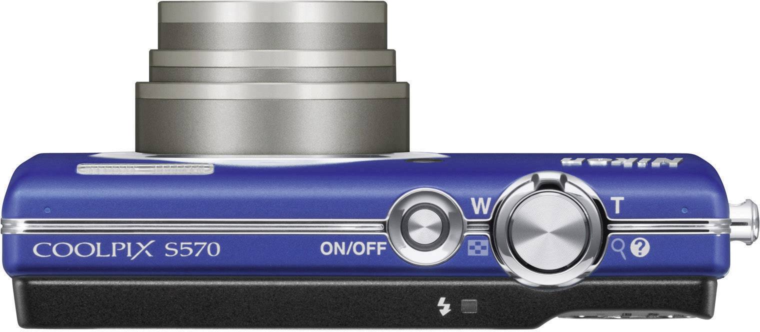 Nikon Coolpix S570 12 Megapixel Opt. Zoom: 5 x Blau