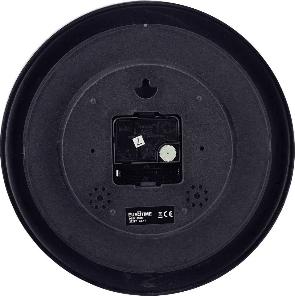 EuroTime 22221 Quarz Wanduhr 25cm Schwarz
