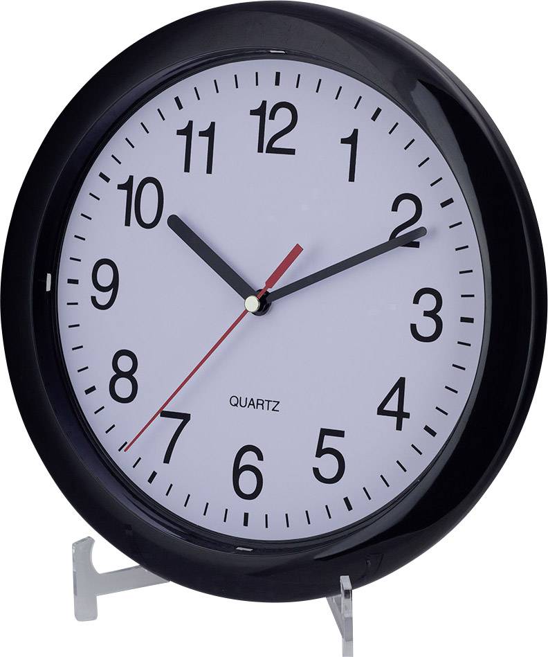 EuroTime 22221 Quarz Wanduhr 25cm Schwarz