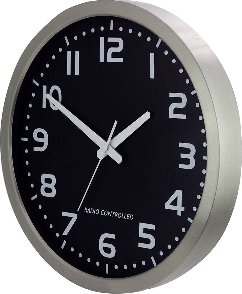 M601508 Funk Wanduhr 40cm Aluminium