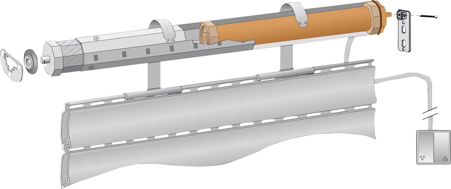 Kaiser Nienhaus Electronic Junior 120000 Rohrmotor-Set 60mm 6 Nm