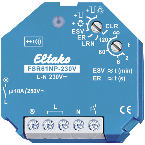 Eltako FSR61NP-230V Funk Schaltaktor Stromstoß-Schalter 1-Kanal Unterputz Schaltleistung (max.) 200