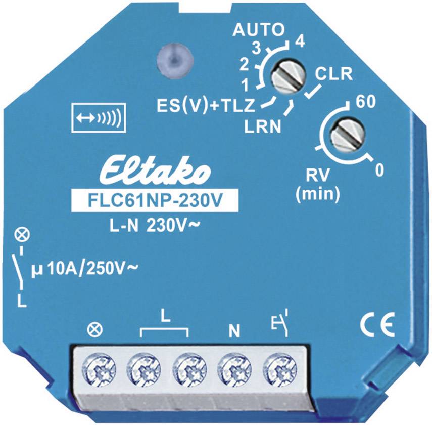 Eltako Funk Schaltaktor Licht-Controller 1-Kanal Unterputz Schaltleistung (max.) 2000 W Reichweite max. (im Freifeld) 100 m