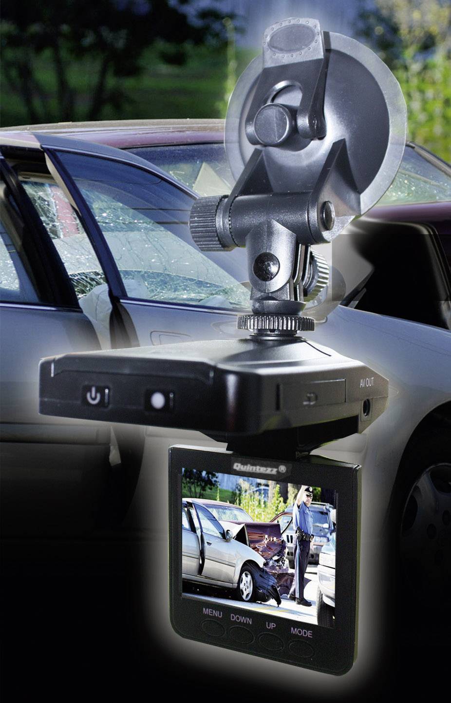 AIV Dashboard Camera Dashcam Blickwinkel horizontal max.=120 ° 12 V, 24 V Display, Akku, Mikrofon