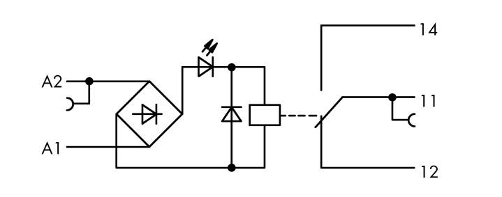WAGO 859-358 Relaisklemme Nennspannung: 230 V/AC Schaltstrom (max.): 5A 1 Wechsler 1St.