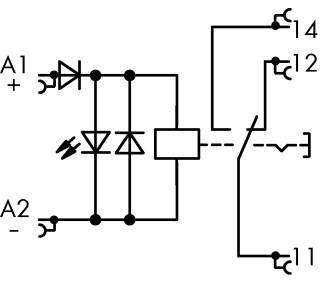 WAGO 789-1341 Industrierelais Nennspannung: 24 V/DC Schaltstrom (max.): 16A 1 Wechsler 1St.