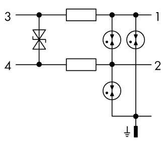 WAGO 792-803 Überspannungsschutzmodul Blau 1St.