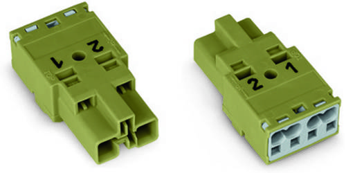 WAGO 770-252 Netz-Steckverbinder WINSTA MIDI Stecker, gerade Gesamtpolzahl: 2 25 A Grau 100 St.