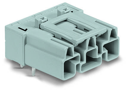 WAGO Netz-Steckverbinder WINSTA MIDI Stecker, Einbau horizontal Gesamtpolzahl: 3 25 A Grau 100 St.