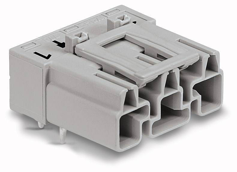 WAGO 770-853/011-000 Netz-Steckverbinder WINSTA MIDI Stecker, Einbau horizontal Gesamtpolzahl: 3 25 A Grau 100 St.