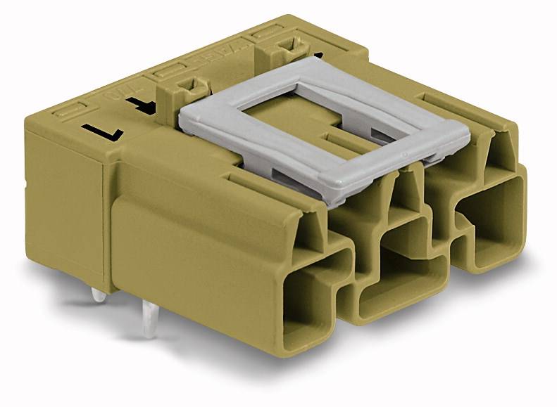 WAGO Netz-Steckverbinder WINSTA MIDI Stecker, Einbau horizontal Gesamtpolzahl: 3 25 A Hellgrün 100 St.