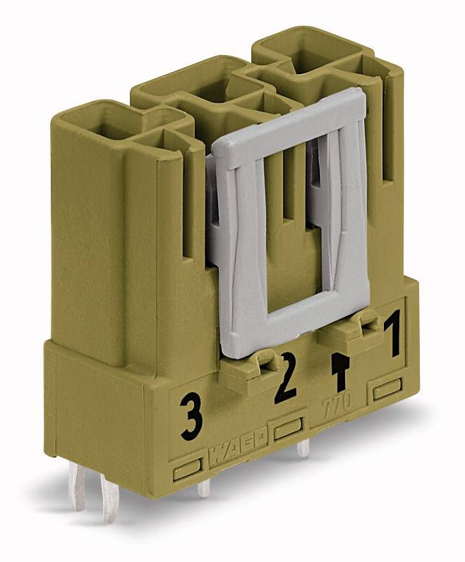 WAGO 770-873 Netz-Steckverbinder WINSTA MIDI Stecker, Einbau vertikal Gesamtpolzahl: 3 25A Hellgrün 100St.