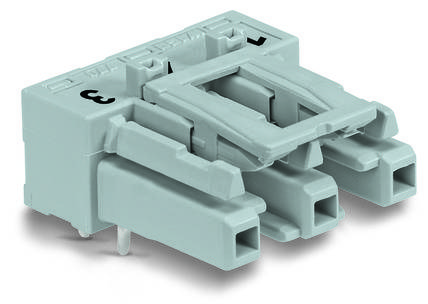 WAGO Netz-Steckverbinder WINSTA MIDI Buchse, Einbau horizontal Gesamtpolzahl: 3 25 A Pink 100 St.