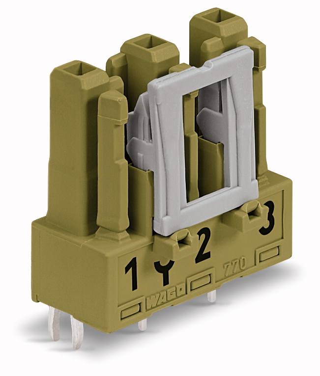 WAGO Netz-Steckverbinder WINSTA MIDI Buchse, Einbau vertikal Gesamtpolzahl: 3 25 A Hellgrün 100 St.