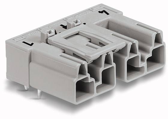 WAGO 770-854/011-000 Netz-Steckverbinder WINSTA MIDI Stecker, Einbau horizontal Gesamtpolzahl: 4 25A Grau 50St.