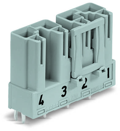 WAGO 770-814 Netz-Steckverbinder WINSTA MIDI Stecker, Einbau horizontal Gesamtpolzahl: 4 25A Schwarz 50St.