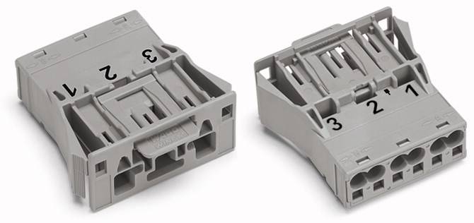 WAGO 770-753/062-000 Netz-Steckverbinder WINSTA MIDI Stecker, gerade Gesamtpolzahl: 3 25A Grau 100St.