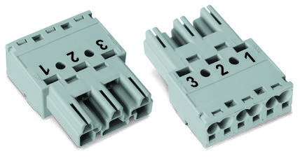 WAGO 770-273 Netz-Steckverbinder WINSTA MIDI Stecker, gerade Gesamtpolzahl: 3 25A Hellgrün 100St.