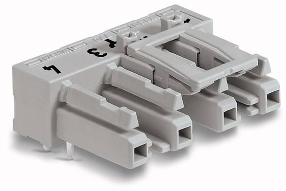 WAGO 770-844/011-000 Netz-Steckverbinder WINSTA MIDI Buchse, Einbau horizontal Gesamtpolzahl: 4 25A Grau 50St.