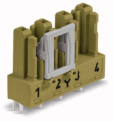 WAGO Netz-Steckverbinder WINSTA MIDI Buchse, Einbau vertikal Gesamtpolzahl: 4 25 A Hellgrün 50 St.