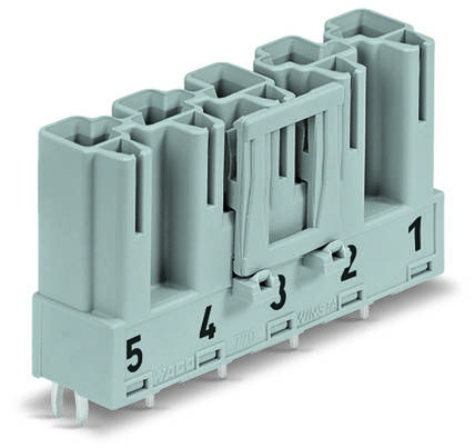WAGO 770-895 Netz-Steckverbinder WINSTA MIDI Stecker, Einbau vertikal Gesamtpolzahl: 5 25A Pink 50St.