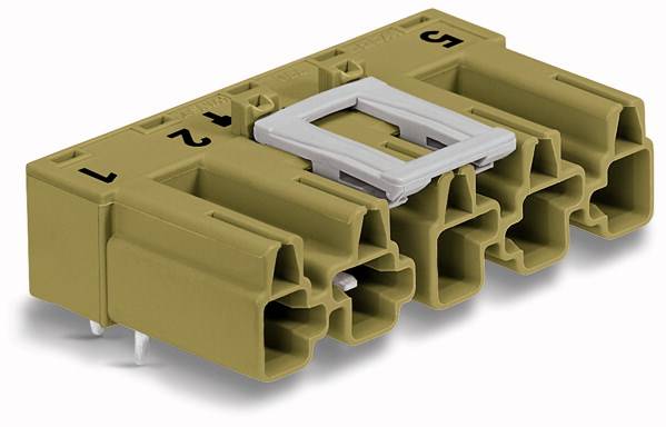 WAGO 770-875/011-000/073-000 Netz-Steckverbinder WINSTA MIDI Stecker, Einbau horizontal Gesamtpolzahl: 5 25A Hellgrün 50St.