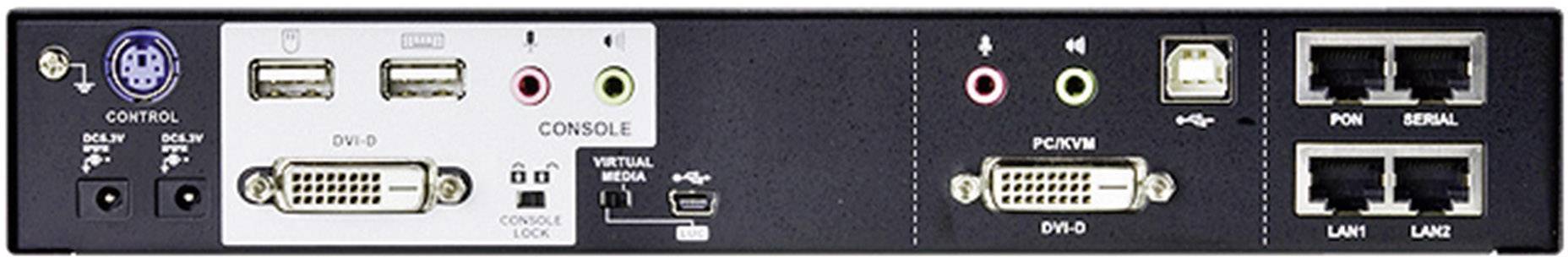 ATEN CN8600-AT-G 1 Port KVM-Umschalter DVI USB, PS/2 1920 x 1200 Pixel