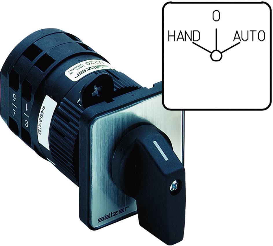 Sälzer M220-61027C219M1 Nockenschalter 20A 2 x 60° Grau, Schwarz 1St.