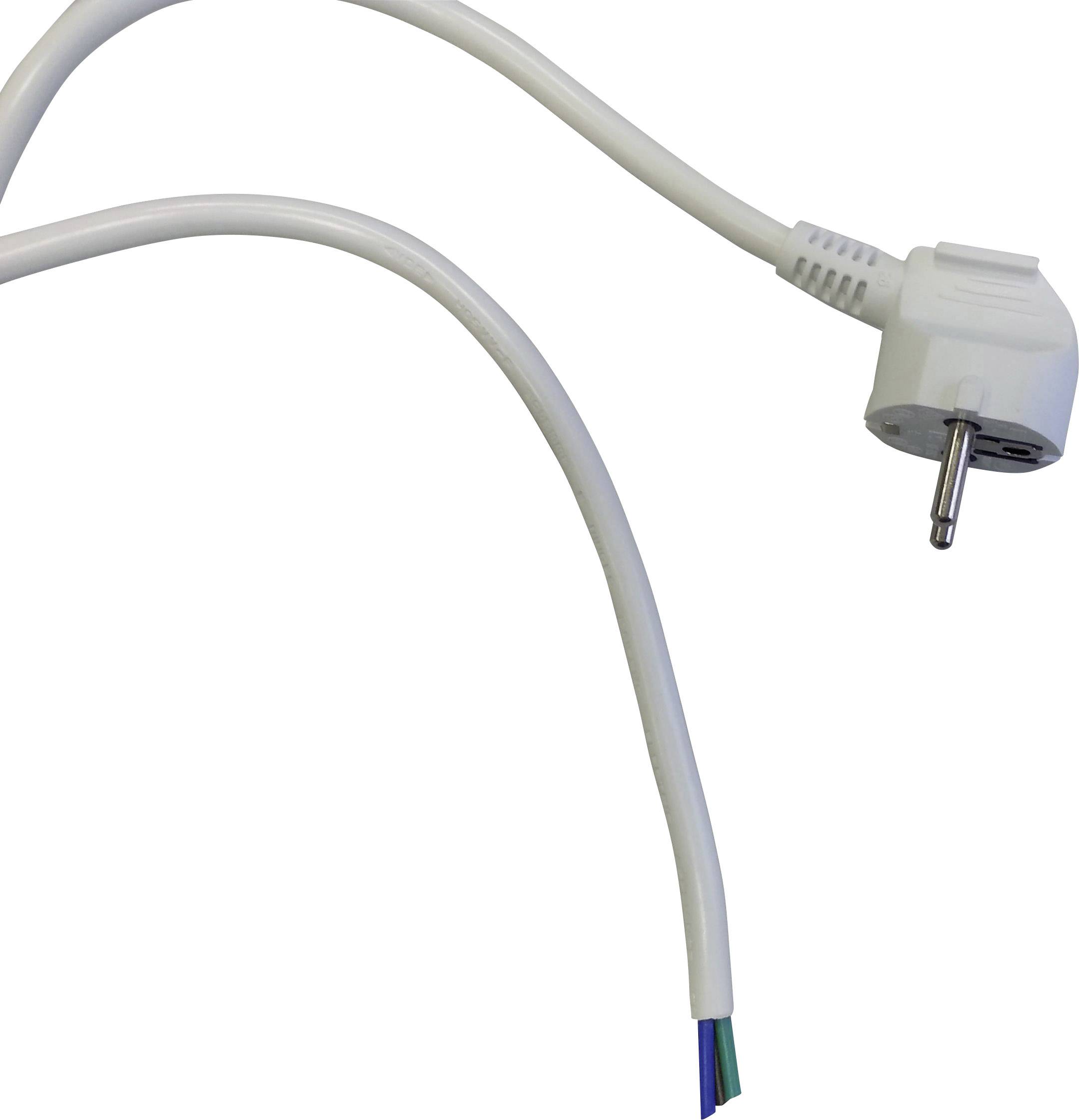 GAO 6717 Strom Anschlusskabel Weiß 3.00m