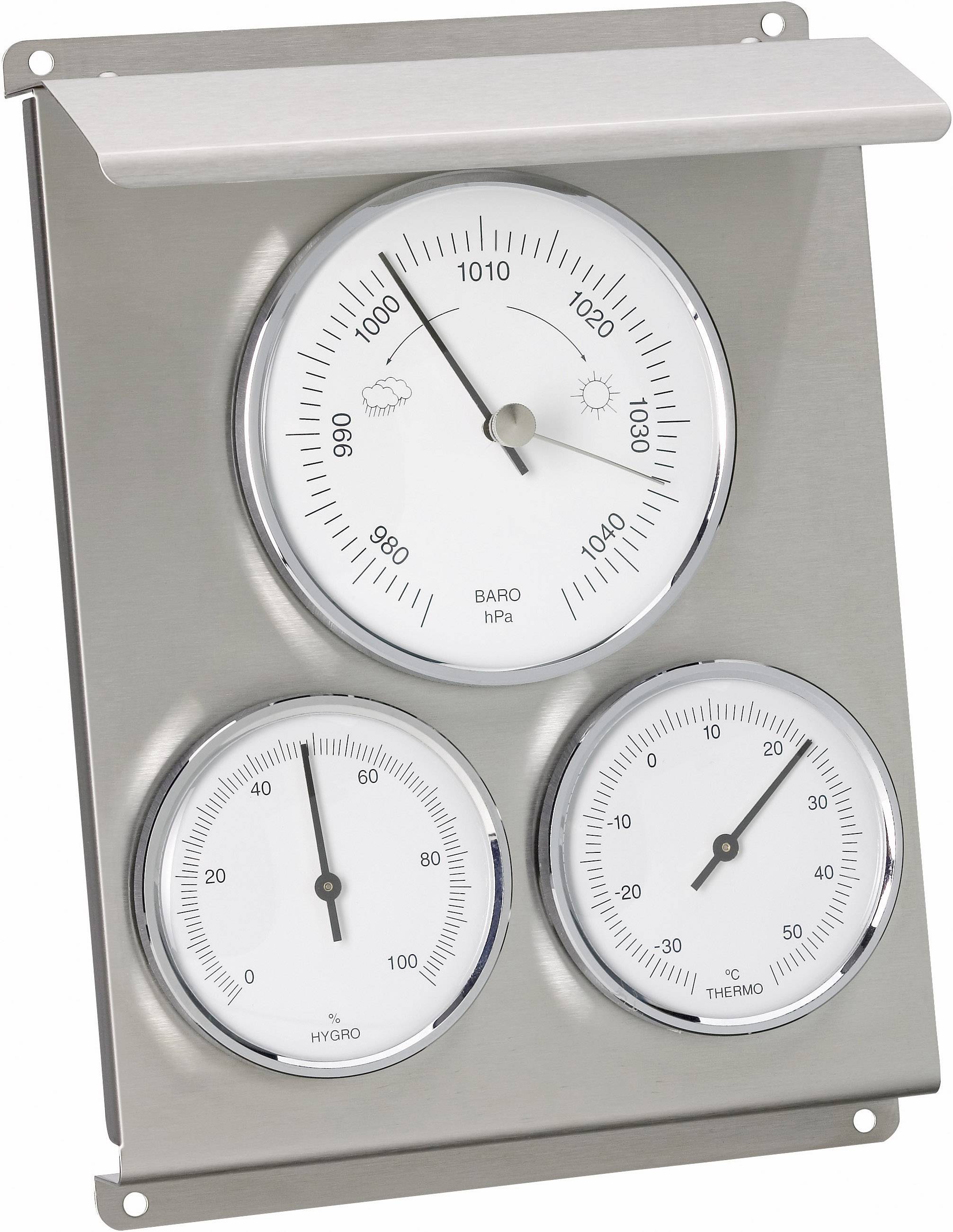 TFA Dostmann 20.2010.60 Analoge Wetterstation Vorhersage für 12 bis 24 Stunden