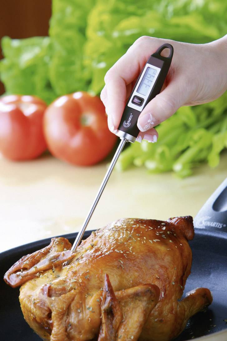 Sunartis 5-1015 Küchen-Thermometer Soßen, Braten, Babykost, °C /°F-Anzeige
