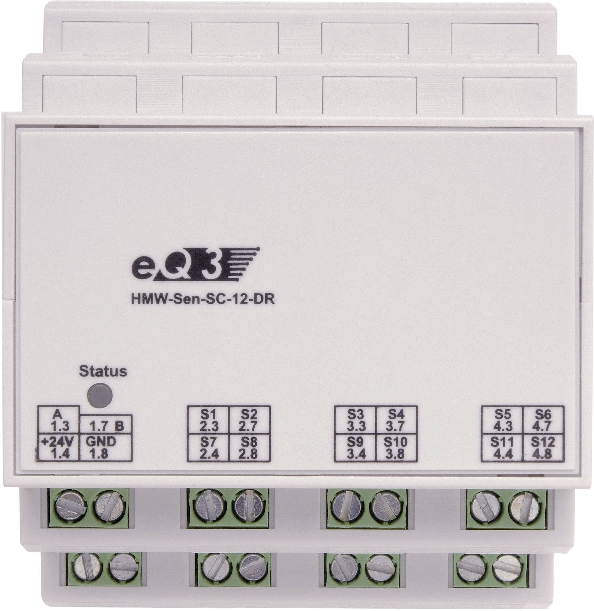 HomeMatic 85840 HMW-Sen-SC-12 DR RS485 Schaltzustandserkennung 12-Kanal Hutschiene