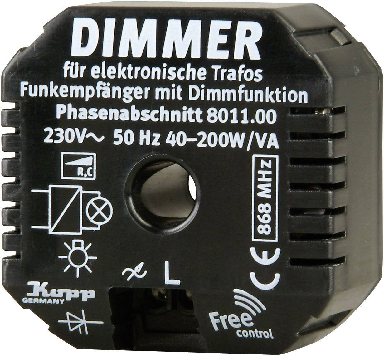Kopp Free Control 1-Kanal Phasenabschnittsdimmer Schaltleistung (max.) 200 W
