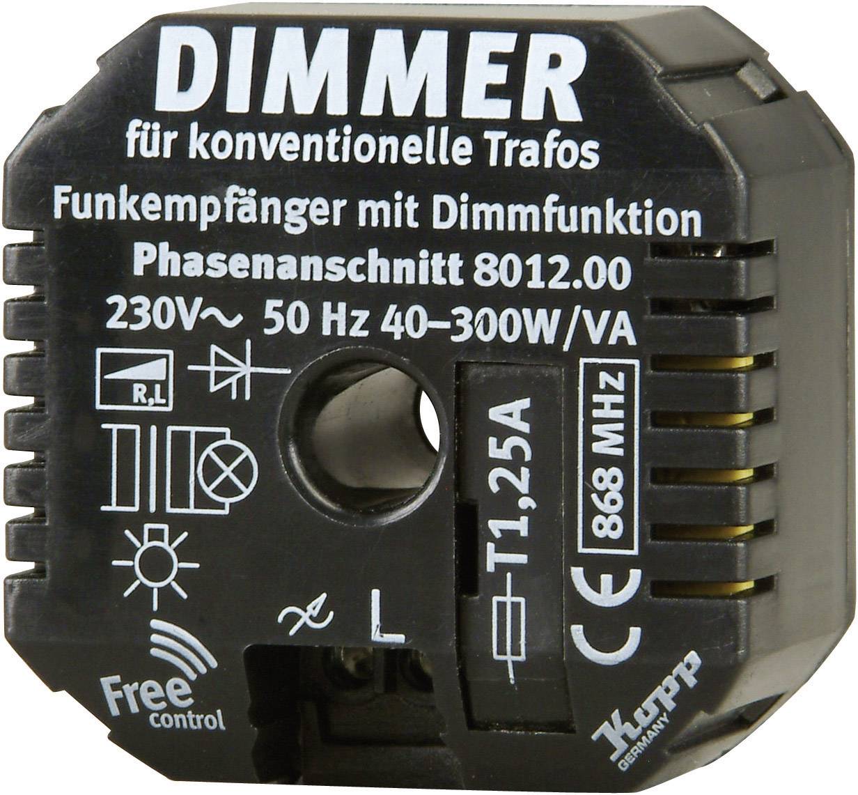 Kopp Free Control 1-Kanal Phasenanschnittsdimmer Schaltleistung (max.) 300 W